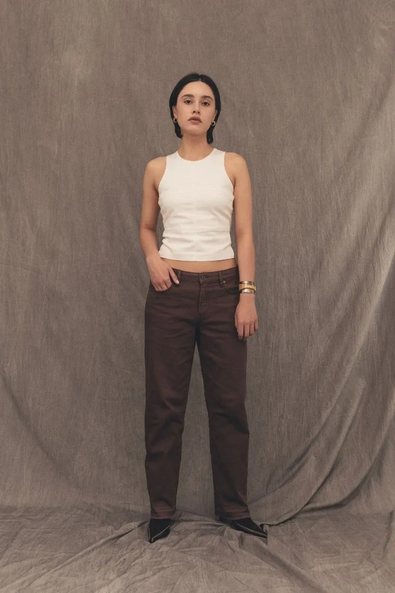 1996 BROWN MID RISE JEANS