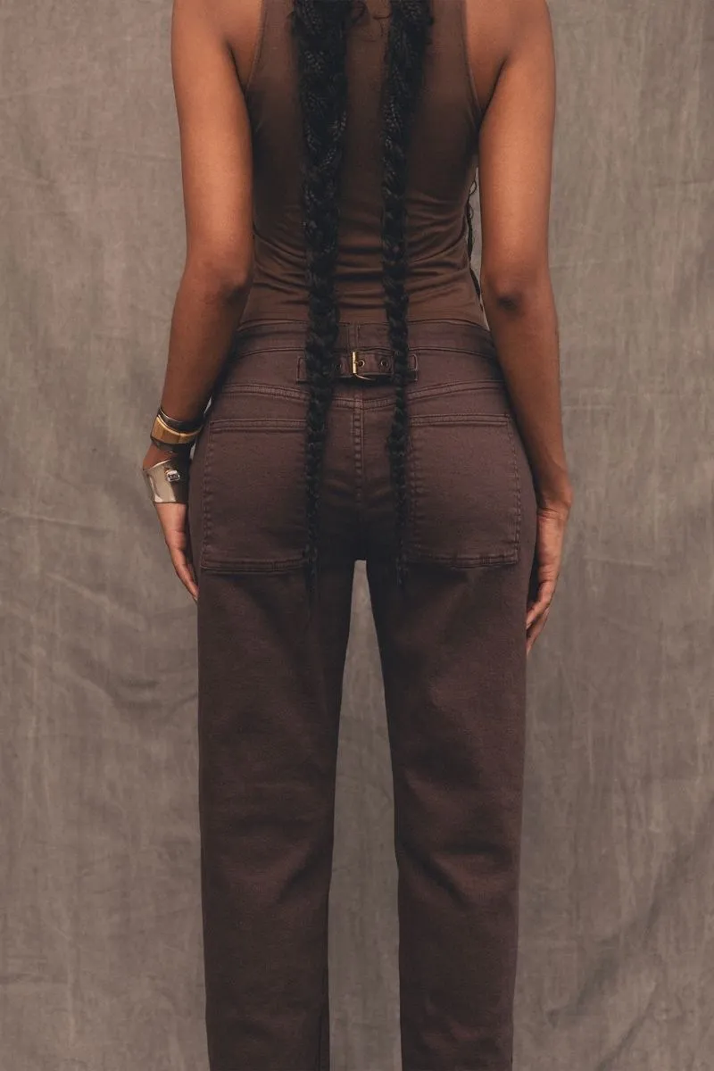 1996 BROWN MID RISE JEANS
