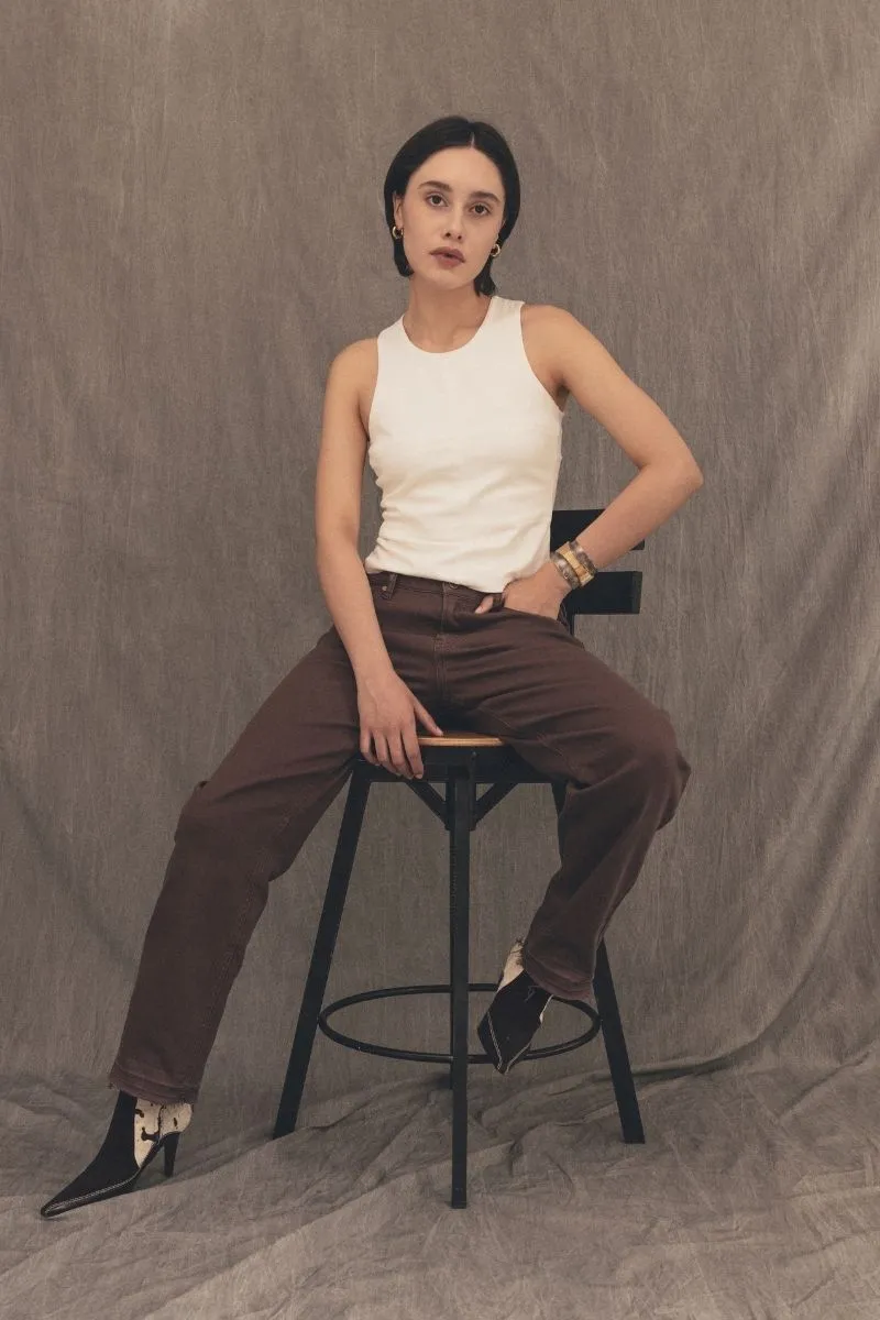 1996 BROWN MID RISE JEANS