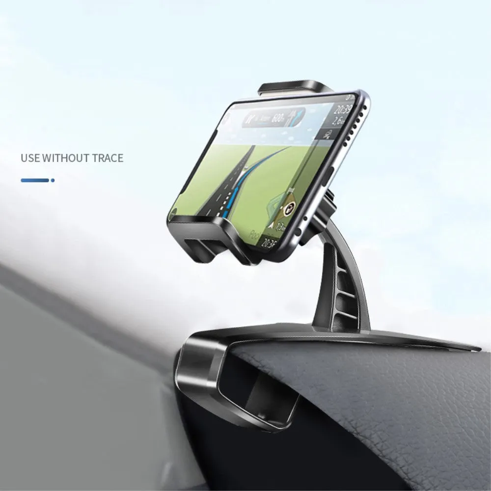 3 in 1 Car GPS Smartphone Holder: Dashboard / Visor Clamp   AC Grid Clip for Sharp 550SH - Black