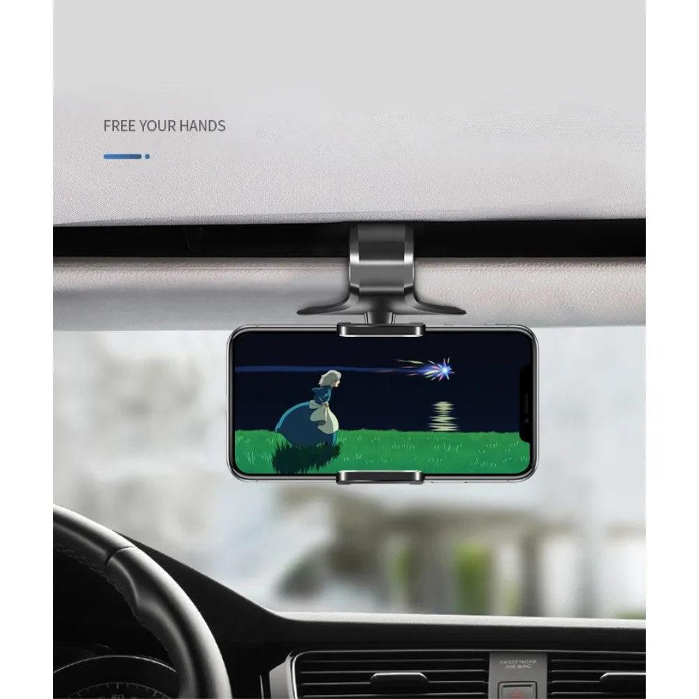 3 in 1 Car GPS Smartphone Holder: Dashboard / Visor Clamp   AC Grid Clip for Sharp 550SH - Black