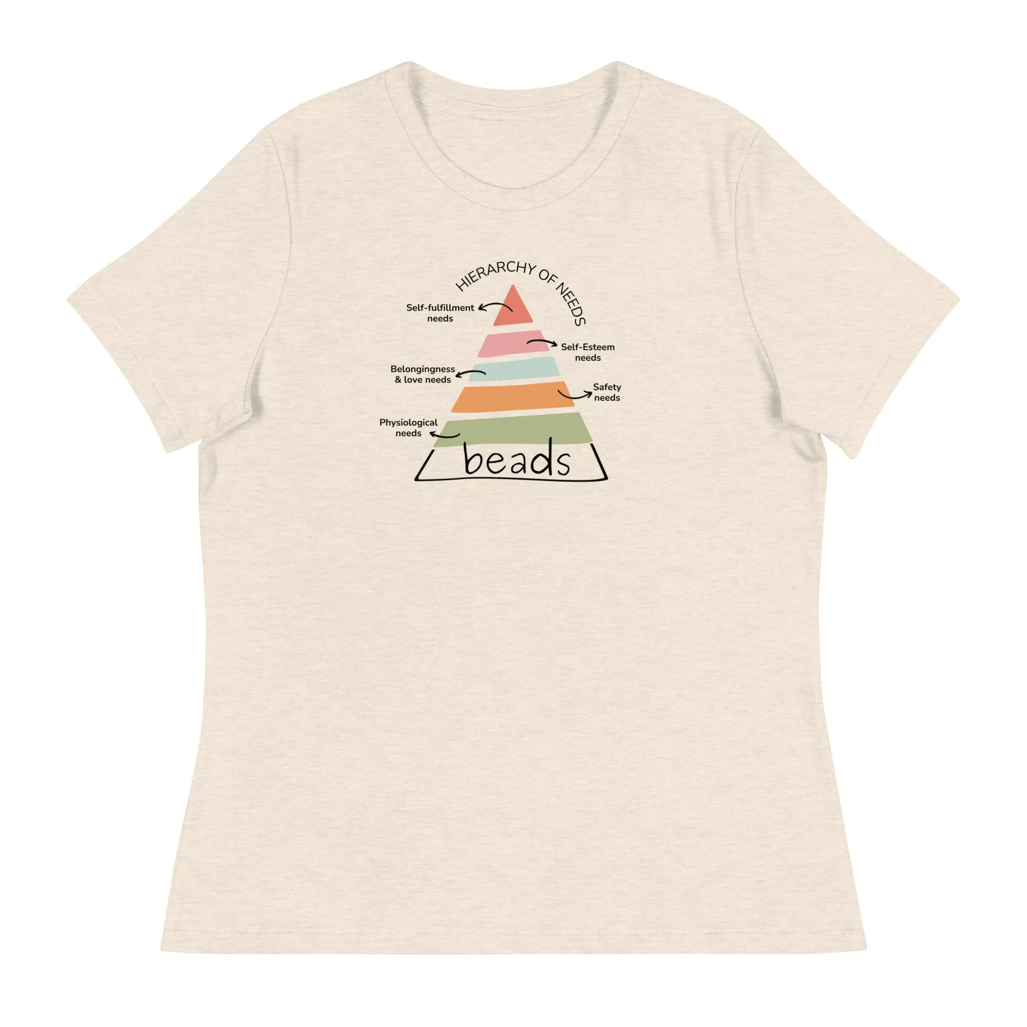 Beads: the ultimate need, Fun women's relaxed t-shirt