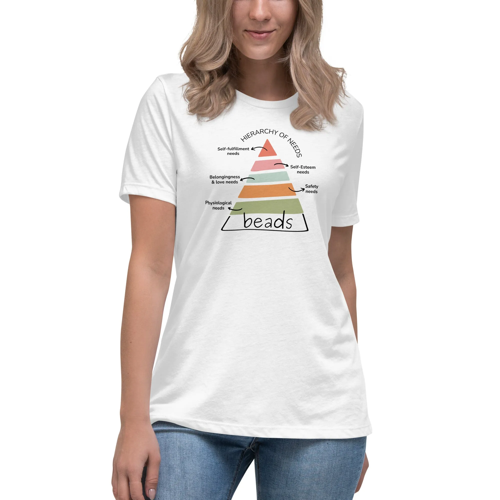 Beads: the ultimate need, Fun women's relaxed t-shirt
