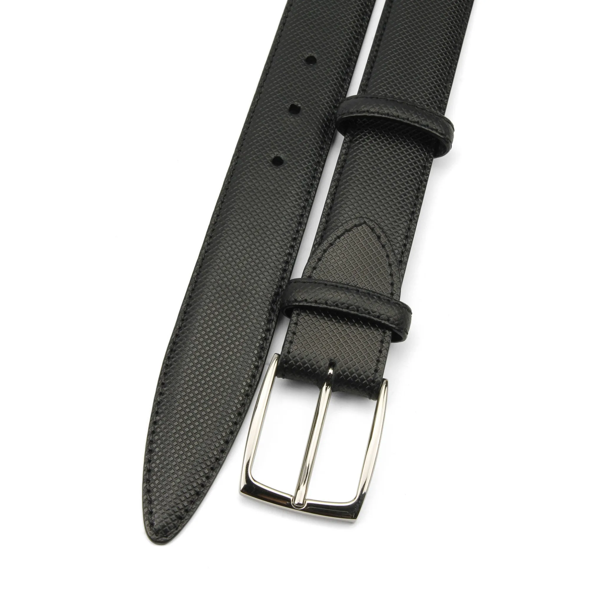Black Bogart Burnished Dadino Belt