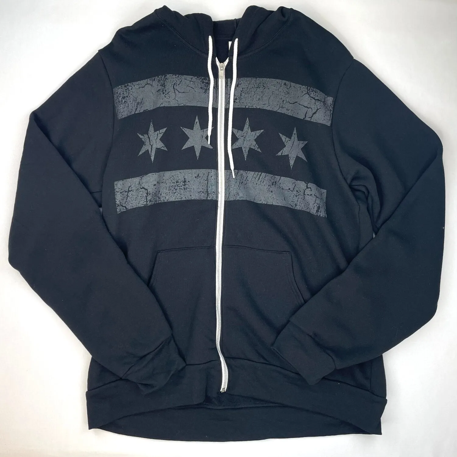 Chicago Flag Zip Hoodie