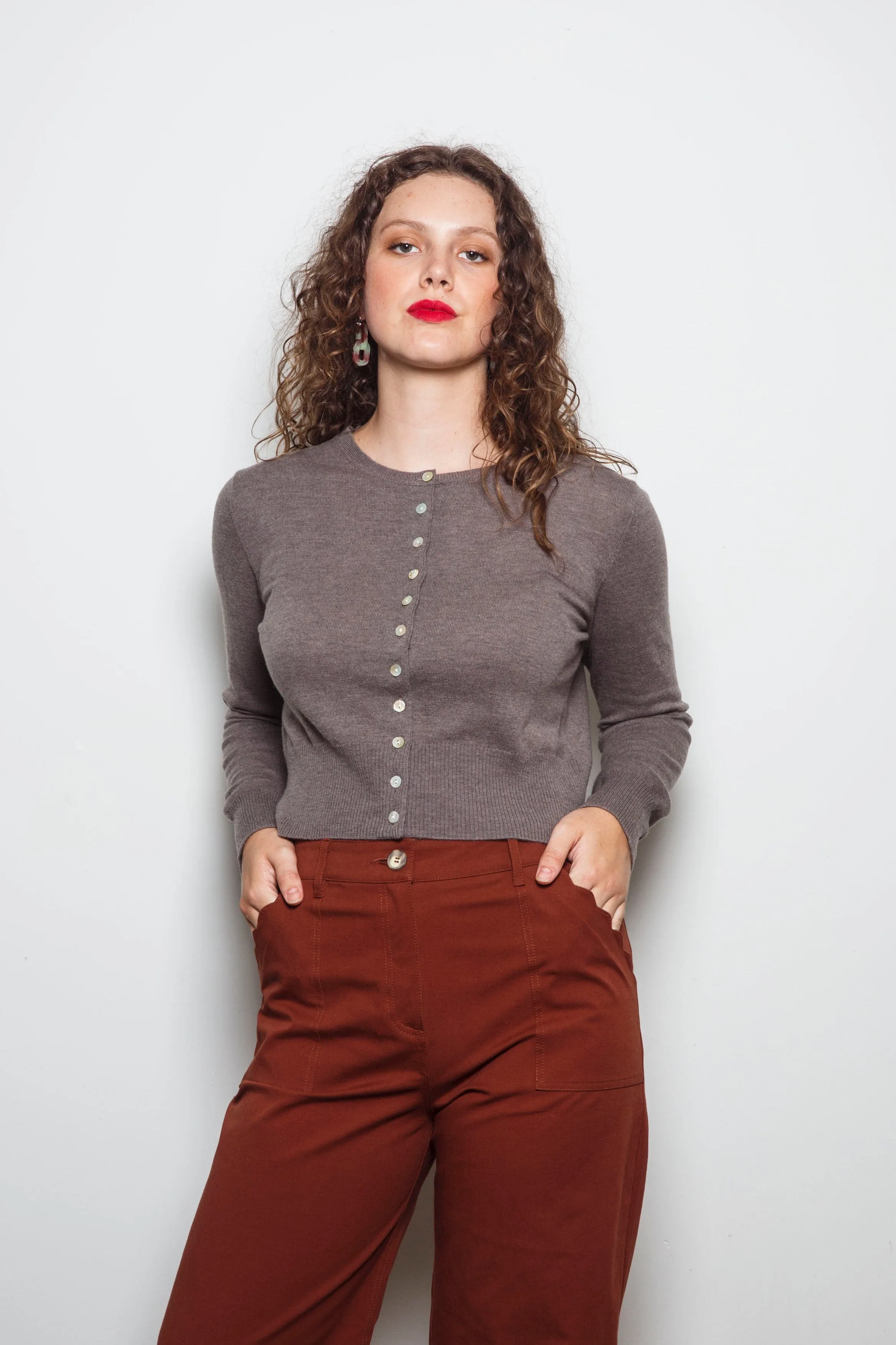 Dalston Ava Cardigan Mocha