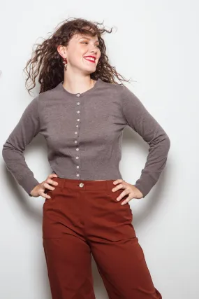 Dalston Ava Cardigan Mocha