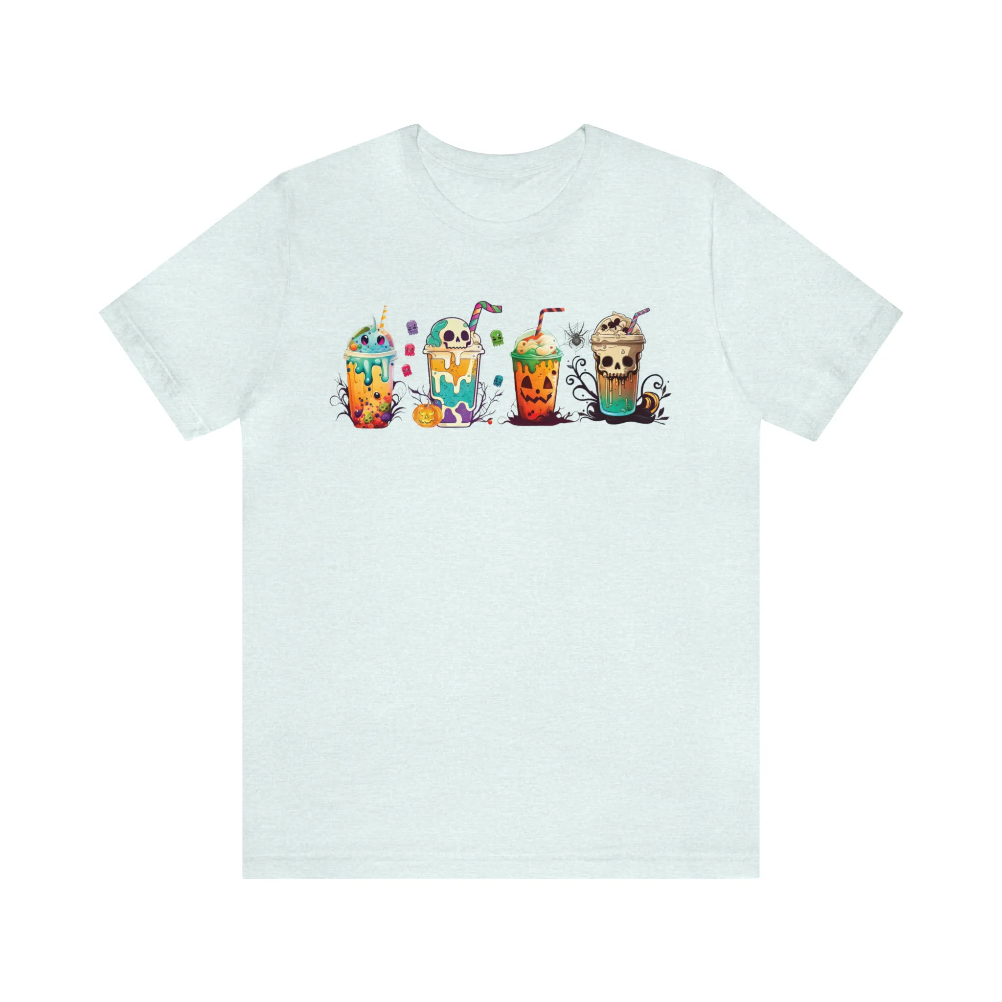 Fall Boba Tea Shirt | Halloween Bubble Tea Shirt | Spooky Halloween Shirt | Bubble Tea Gift For Her | Unisex Jersey T-shirt