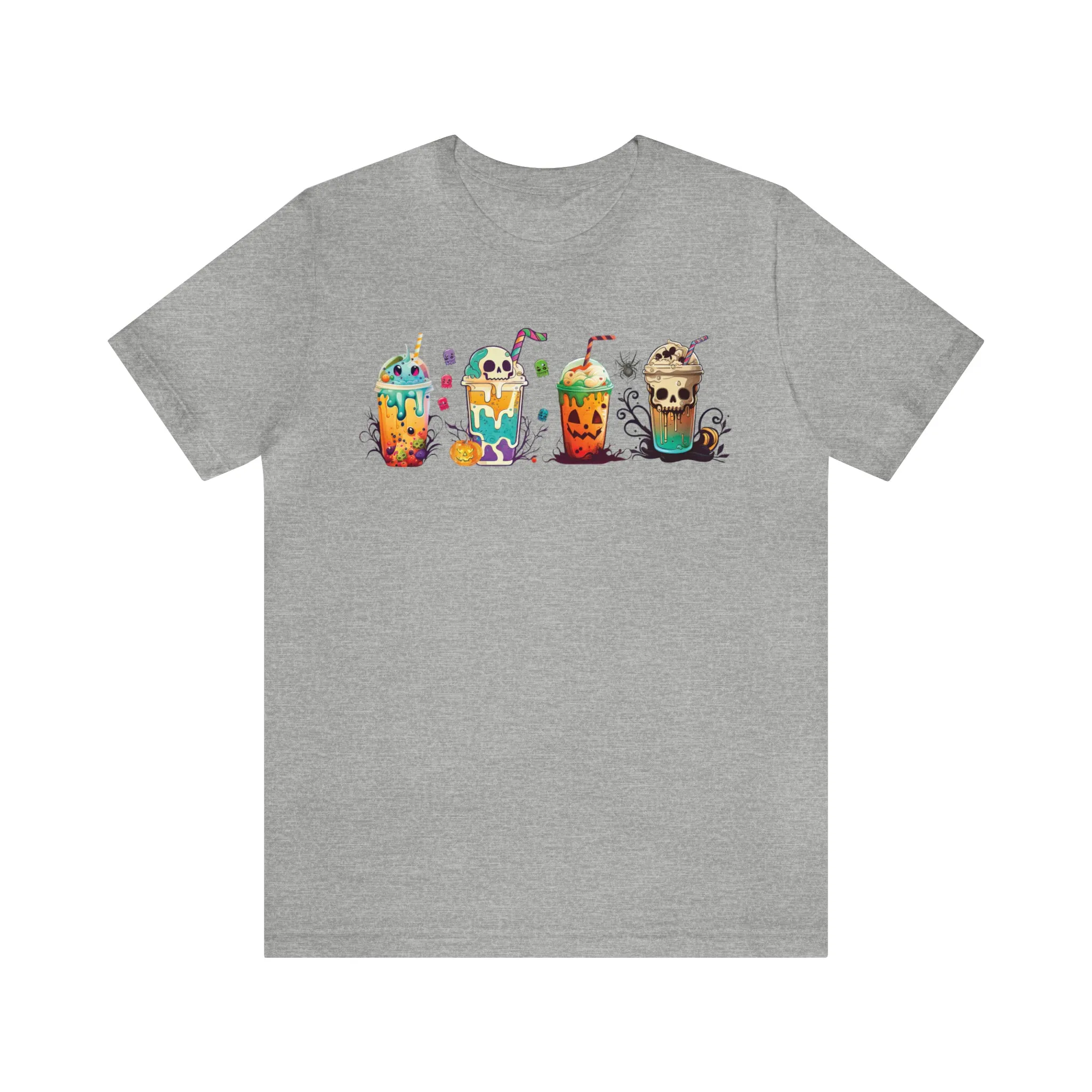 Fall Boba Tea Shirt | Halloween Bubble Tea Shirt | Spooky Halloween Shirt | Bubble Tea Gift For Her | Unisex Jersey T-shirt