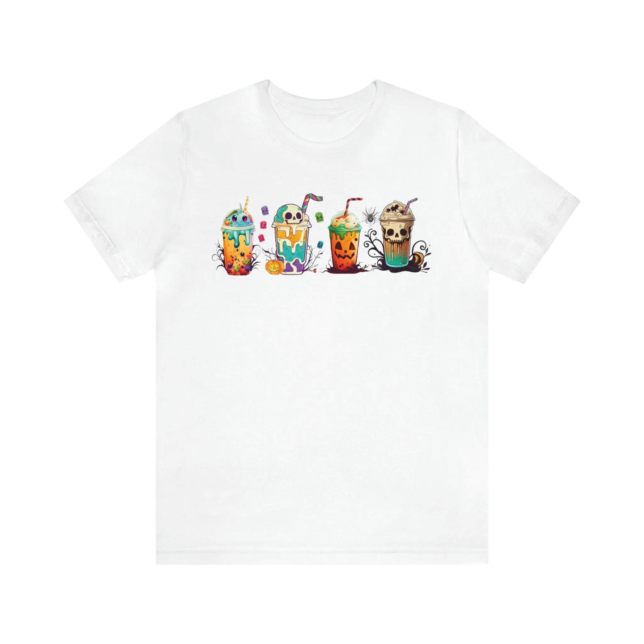 Fall Boba Tea Shirt | Halloween Bubble Tea Shirt | Spooky Halloween Shirt | Bubble Tea Gift For Her | Unisex Jersey T-shirt