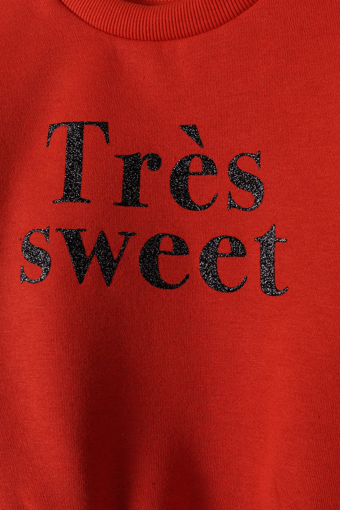 Girls Red Tres Sweet Fleece Sweatshirt