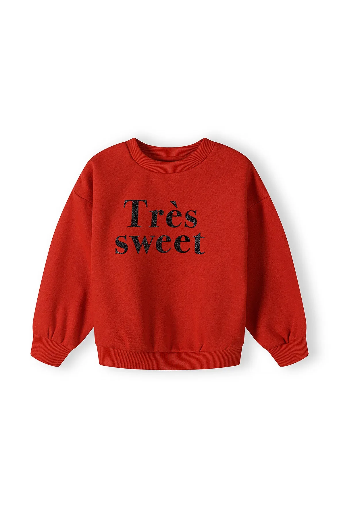 Girls Red Tres Sweet Fleece Sweatshirt