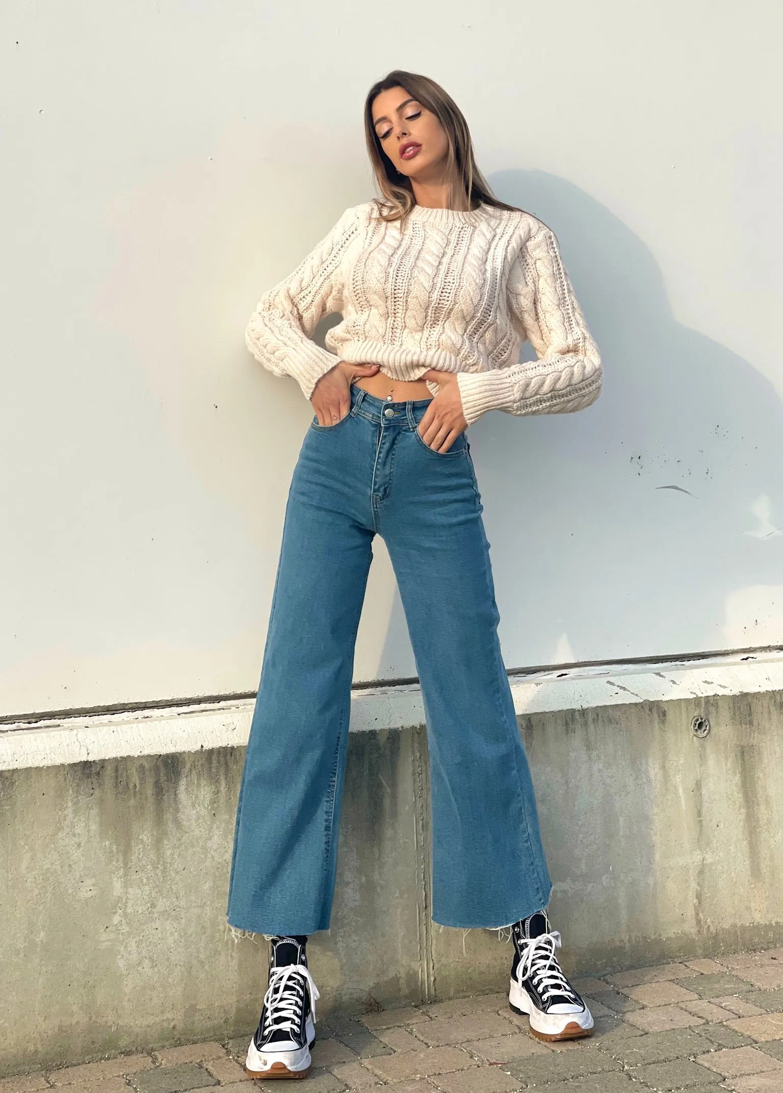 Jeans wide leg easy