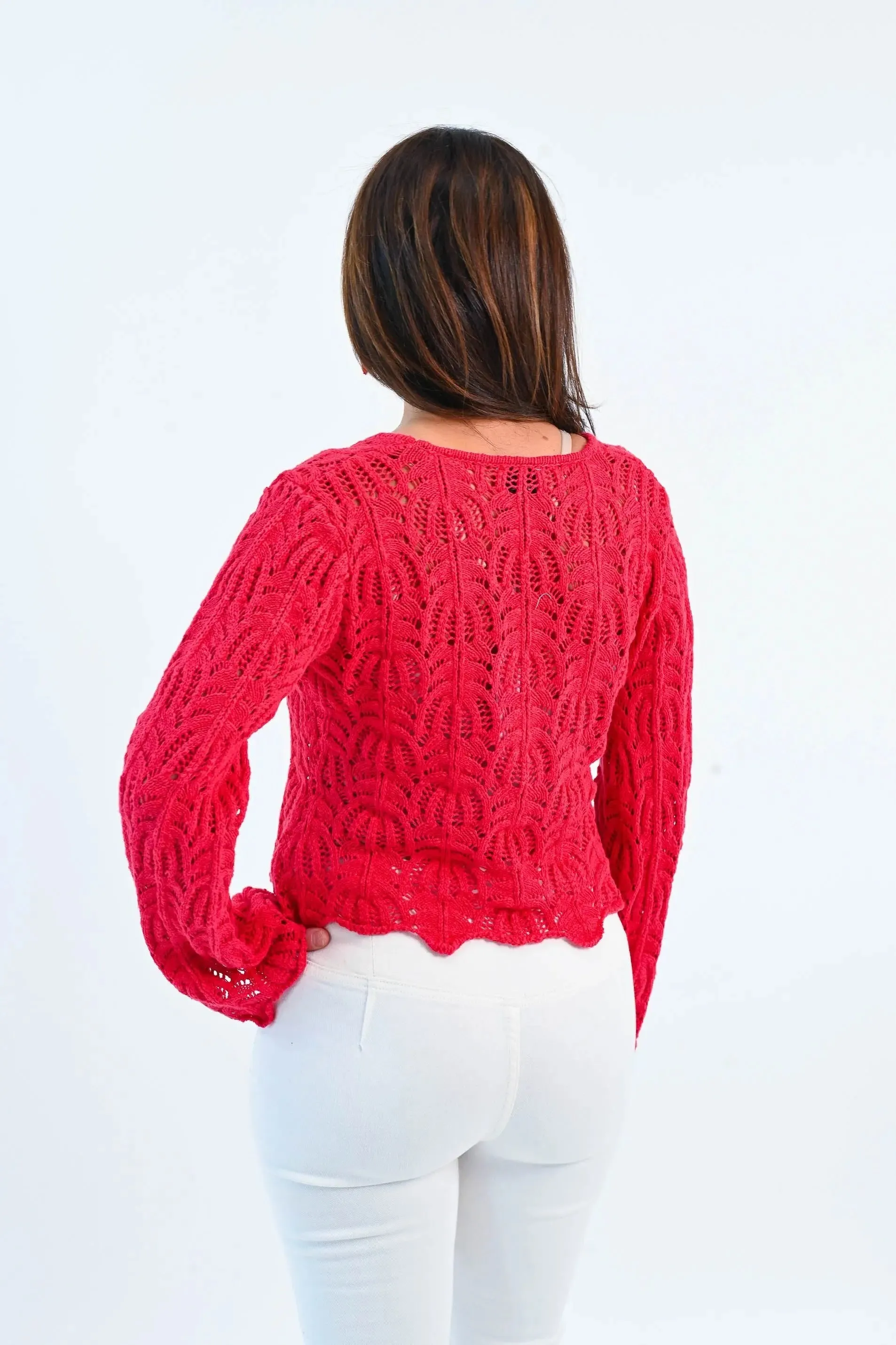 My One True Love Front Tie Knit Cardigan