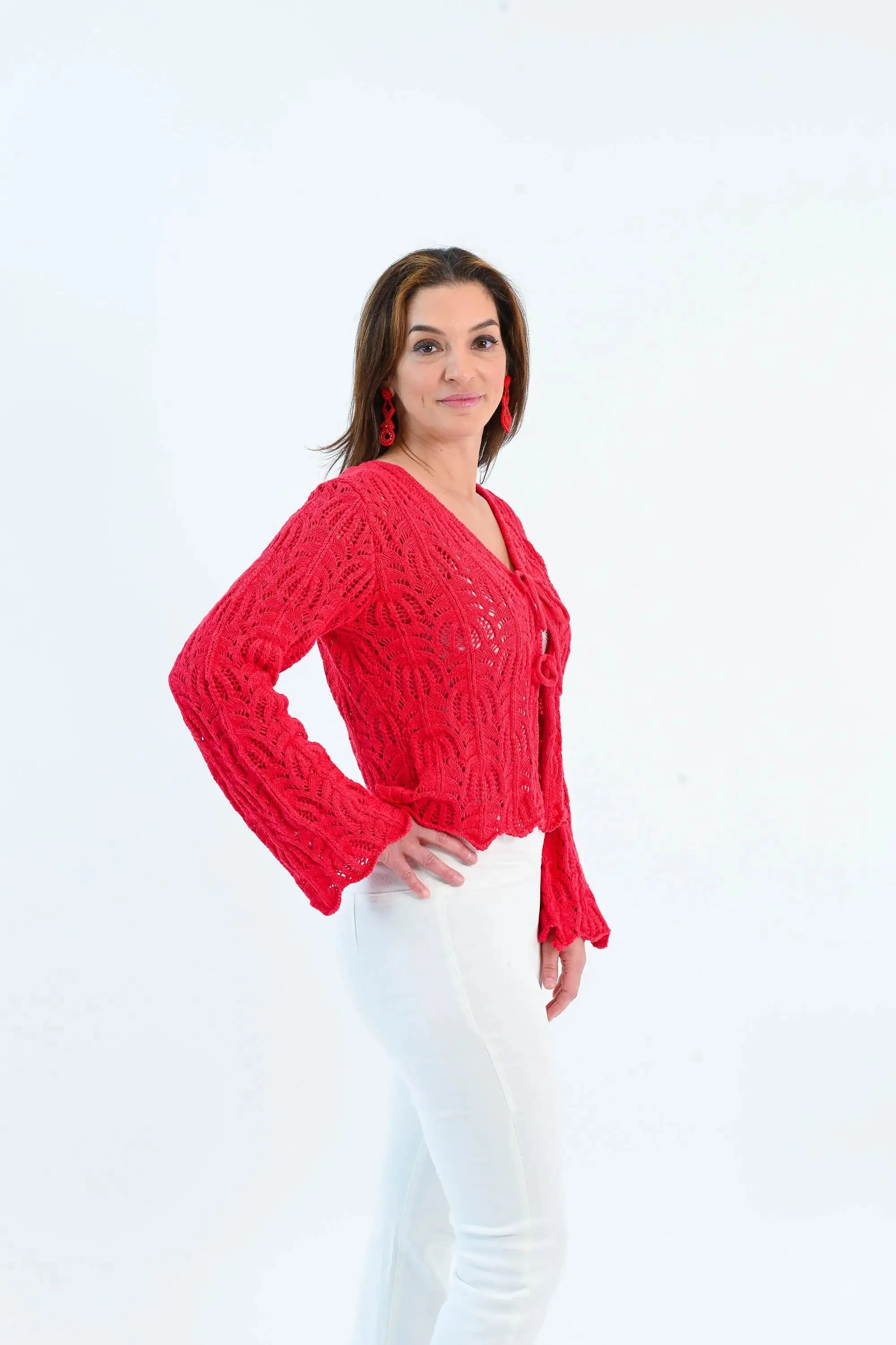 My One True Love Front Tie Knit Cardigan