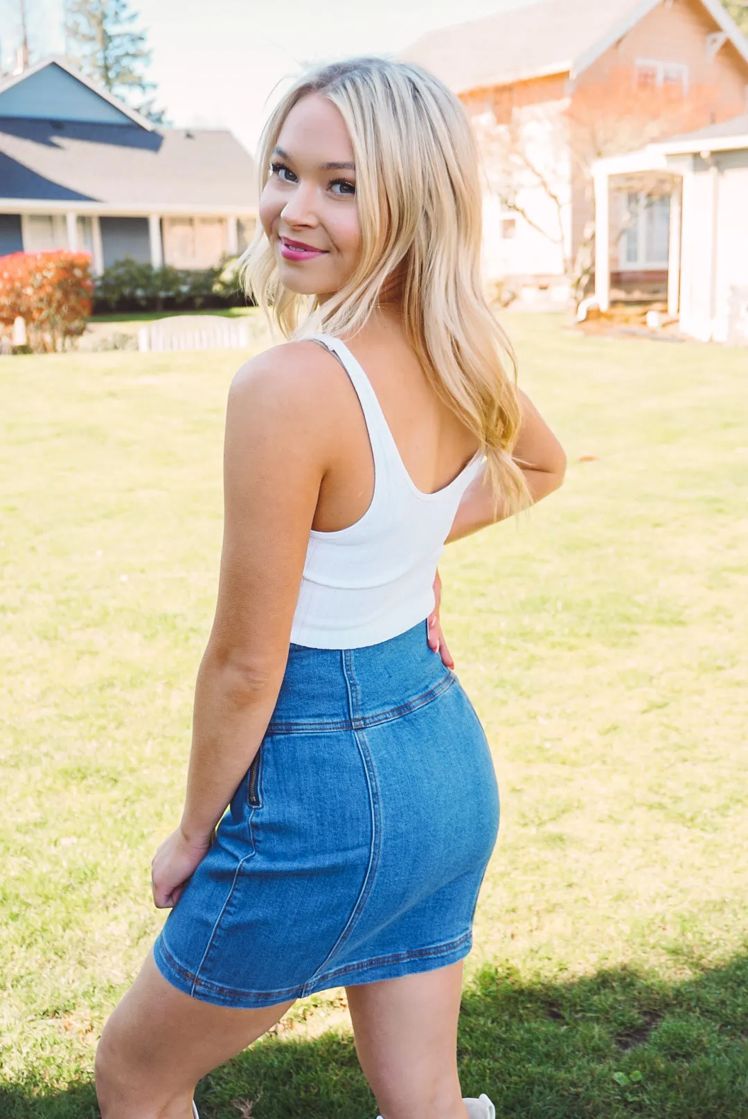 NikiBiki Wide Ribbed Tank Top