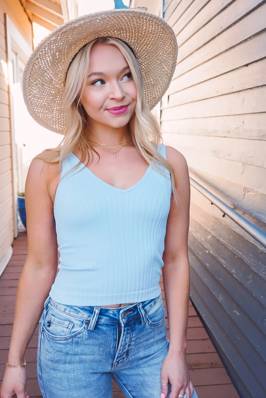 NikiBiki Wide Ribbed Tank Top