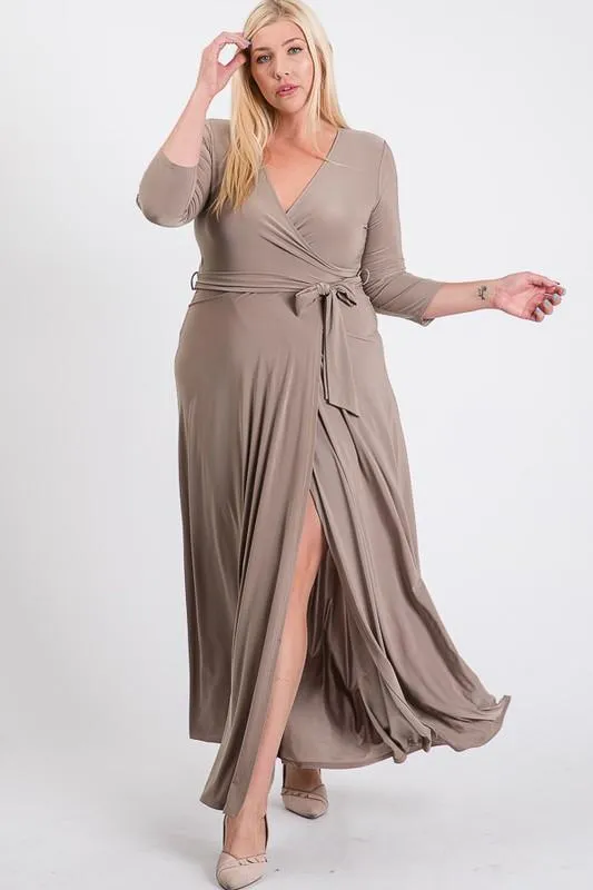 Ruffled With Love Wrap Maxi Dressd