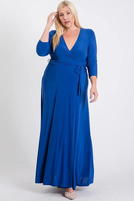 Ruffled With Love Wrap Maxi Dressd