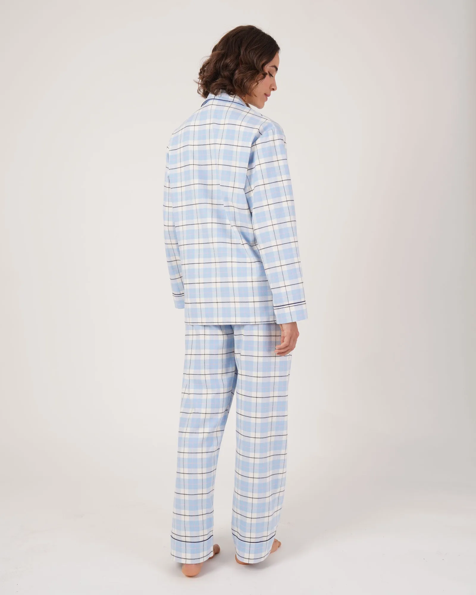 Women's Brushed Cotton Pyjamas - Fulmer Check