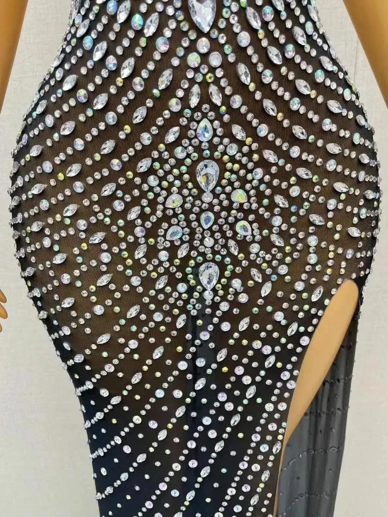 Women's Summer Prom Gowns Fashion Silver Dress