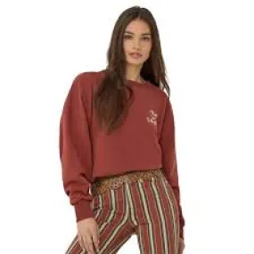 Wrangler Women's Lainey Wilson Rustic Henna Crew Sweatshirt, Henna - 112360682