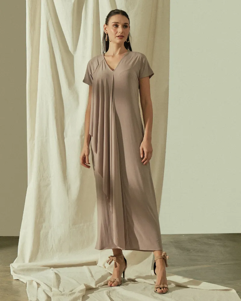 Zenia Vneck Maxi Dress