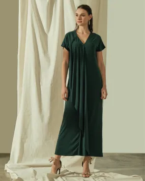 Zenia Vneck Maxi Dress