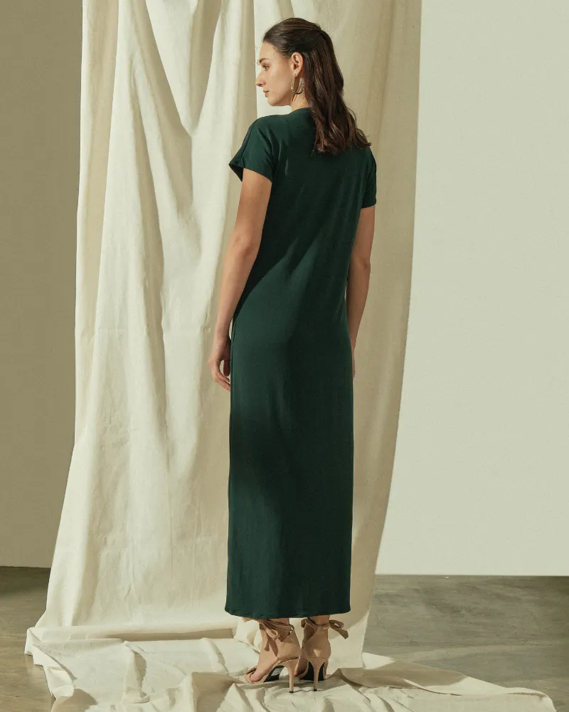 Zenia Vneck Maxi Dress